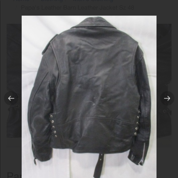 Leather jacket. - Picture 2 of 5